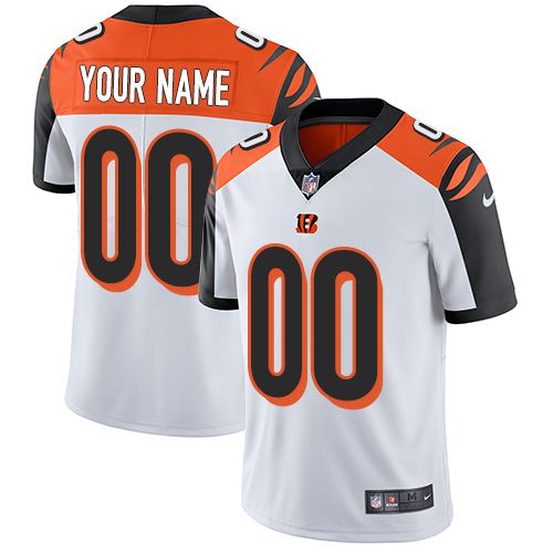 Nike Cincinnati Bengals White Men Customized Vapor Untouchable Player Limited Jersey->customized nfl jersey->Custom Jersey